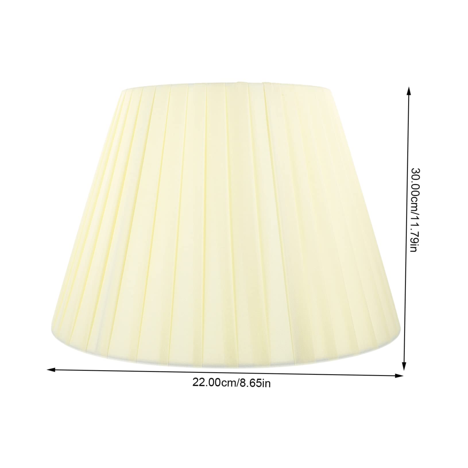OSALADI Paralume Per Lampade Da Tavolo Tessuto Plissettato Coprilampada Leggero e Resistente Per Illuminazione Camera Da Letto e Salotto