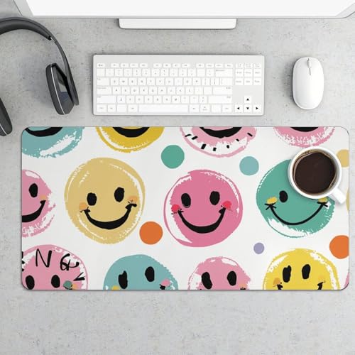 Desk Pad Protector Extendido 24x12 Pulgadas Blanco