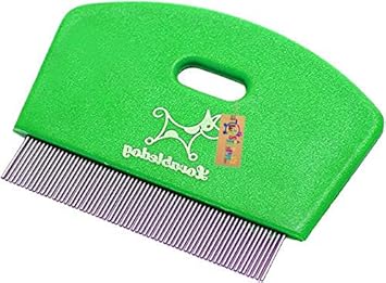 Western Era Brush/Pet Comb for Grooming Cum Massager & Safety for Dog, Puppy, Cat, Kitten (Green)