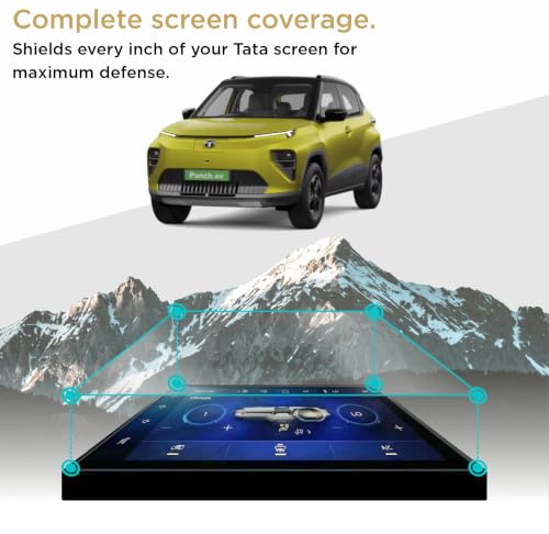 Image of Spartan Shield [3 PACK] SCREEN GUARD For TATA PUNCH EV 2026 Facelift || SMART+ || 8-inch Infotainment Touchscreen + 4inch Instrument Cluster + Digital Steering + Protector || Anti Scratch | Water Resistant | HD Clear | High Touch Sensitivity | Punch.EV Electric Car Music Stereo Accessories 2026+ [Not Tempered Glass] *** Doesn't Fit Empowered / Empowered+S Variants ***