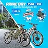 eAhora Romeo Pro 3 Electric Bike for Adults, 5600W 50MPH Dual Motor Ebike, 60V 80AH 250Miles Long Range Electric Bike, 26" *4.0 Fat Tire Electric Mountain Bike Full Suspension Off-Road E-Bike, UL2849 #1