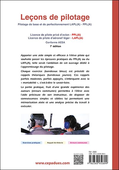 Leçons de pilotage 7e édition - Pilotage de base et de perfectionnement
