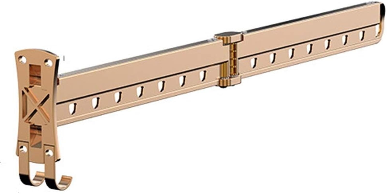 Wäscheständer, zusammenklappbar, zur Wandmontage, platzsparendes Aluminium-Design für den Innen- und Außenbereich, einfache Lagerung und schnelles Aufstellen, ideal für Waschk