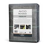Avoid Worteldoek - Anti-Onkruiddoek - Waterdoorlatend En Ademend - Onkruidwerend Doek - Scheurvast Gronddoek - Onkruidvlies 110 gr/m² 2x5M