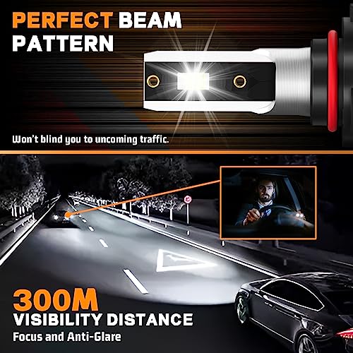 Image of LED Bulbs Combo, Compatible with (2015-2022) Ford F-150 LED Bulbs Combo, 9005 High Beam + H11 Low Beam, Pack of 4