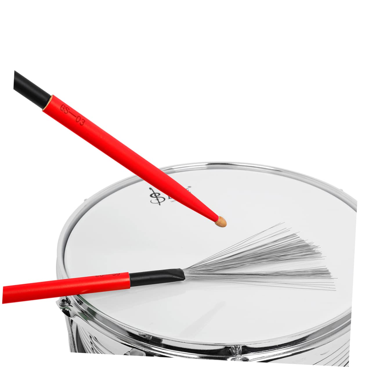 TOYANDONA 2paia Bacchette Per Batteria Legno Di Acero Con Manico Duro e Spazzole Filo Accessori Per Percussioni Jazz