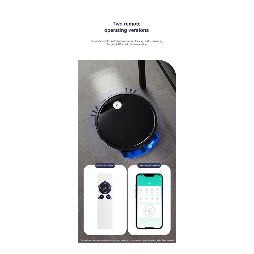 RS800 5 en 1 con Control Remoto Robot Aspirador Inteligente SúPer Silencioso Trapeador en Seco y HúMedo ElectrodoméSticos,A