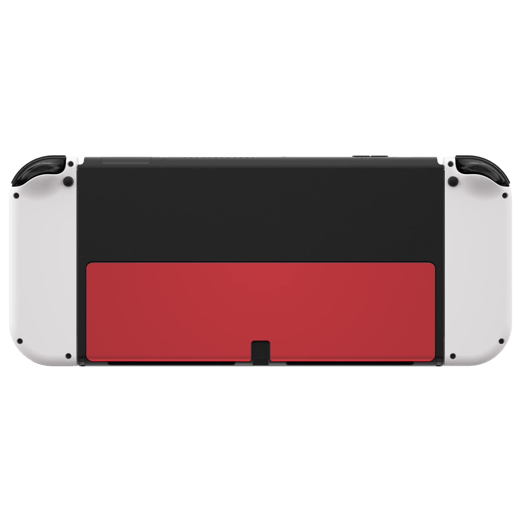 eXtremeRate Supporto in Metallo per Nintendo Switch OLED Console,Cover Scocca Cavalletto Kickstand Metallo Ricambio per Nintendo Switch OLED-Rosso Vampiro