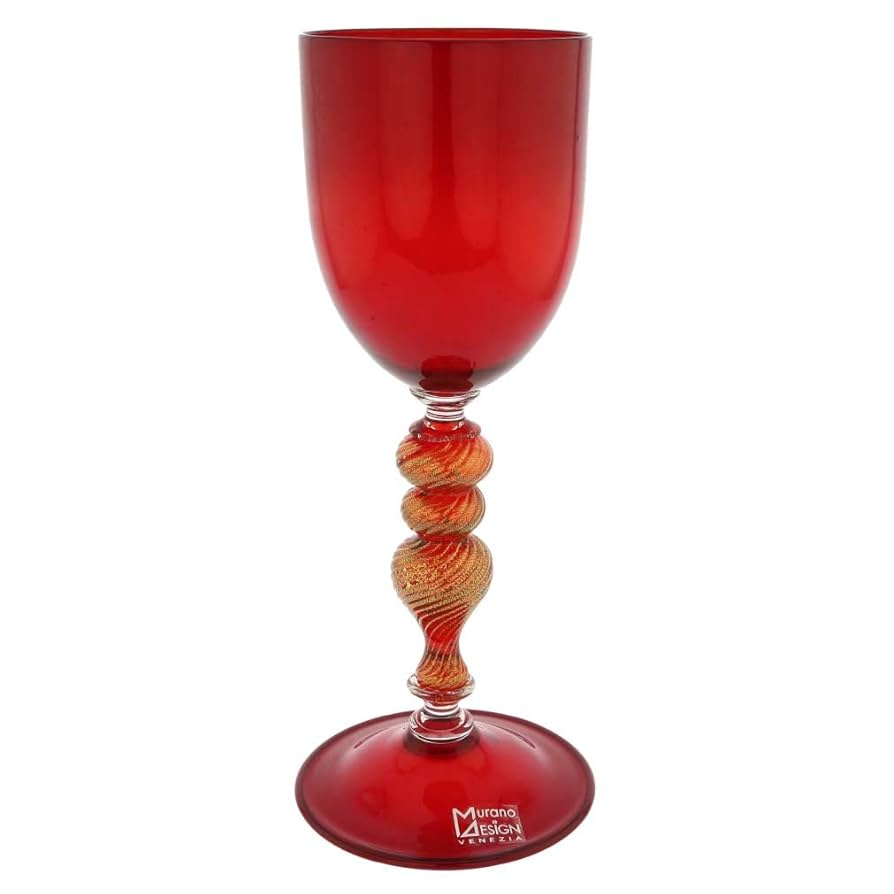 ムラノガラス 大型ゴブレット ムラノガラス 大型ゴブレット MURANO ITALY ムラノ イタリア