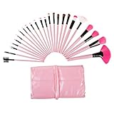24 Piece Professional Makeup Brush Set- Includes Foundation Eyeshadow Eyeliner Eyebrow Concealer Lip...
