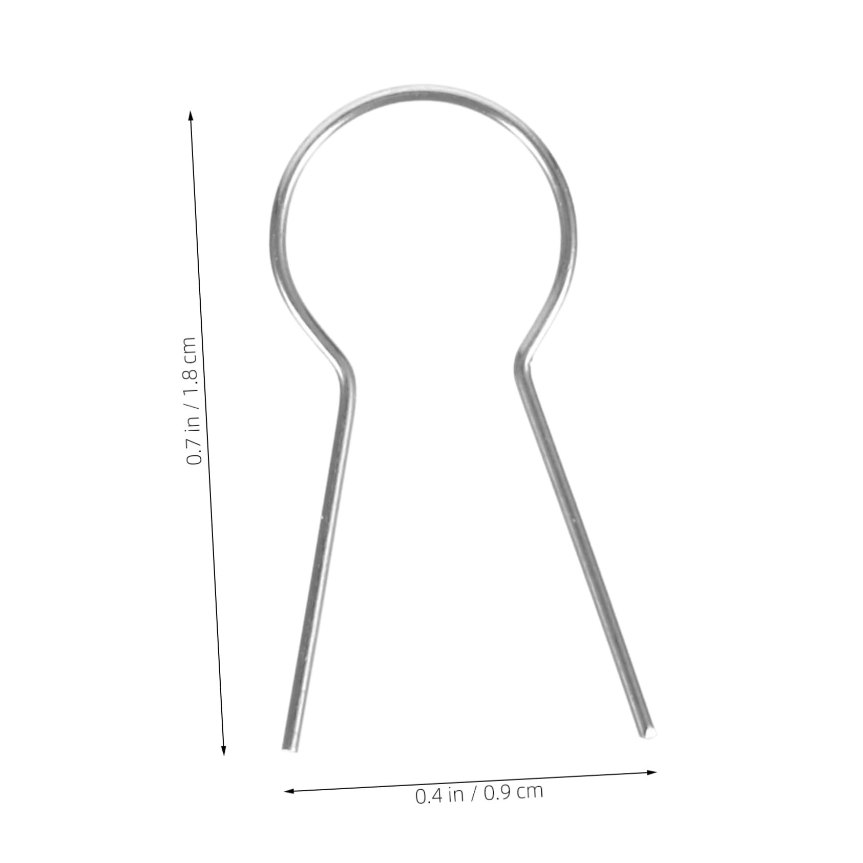 OSALADI 100pcs R Type Hanging Burn Needle Kiln Tools for Ceramic Jewelry Multi Functional Firing Supplies for Pottery Crafts Reliable Hooks for DIY Projects