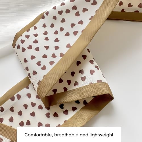 8Pcs Fashion Hair Scarves for Women in 4 Different Patterns, Multifunctional Satin Headband Scarf for Bag and Hair Accessories4