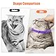 Beruhigendes Halsband für Katzen, 4-teilig, Anti-Stress, natürlich, mit Pheromonen, Farbe Violett, Größe verstellbar und 30 Tage Effekt, für Kätzchen und erwachsene Katzen