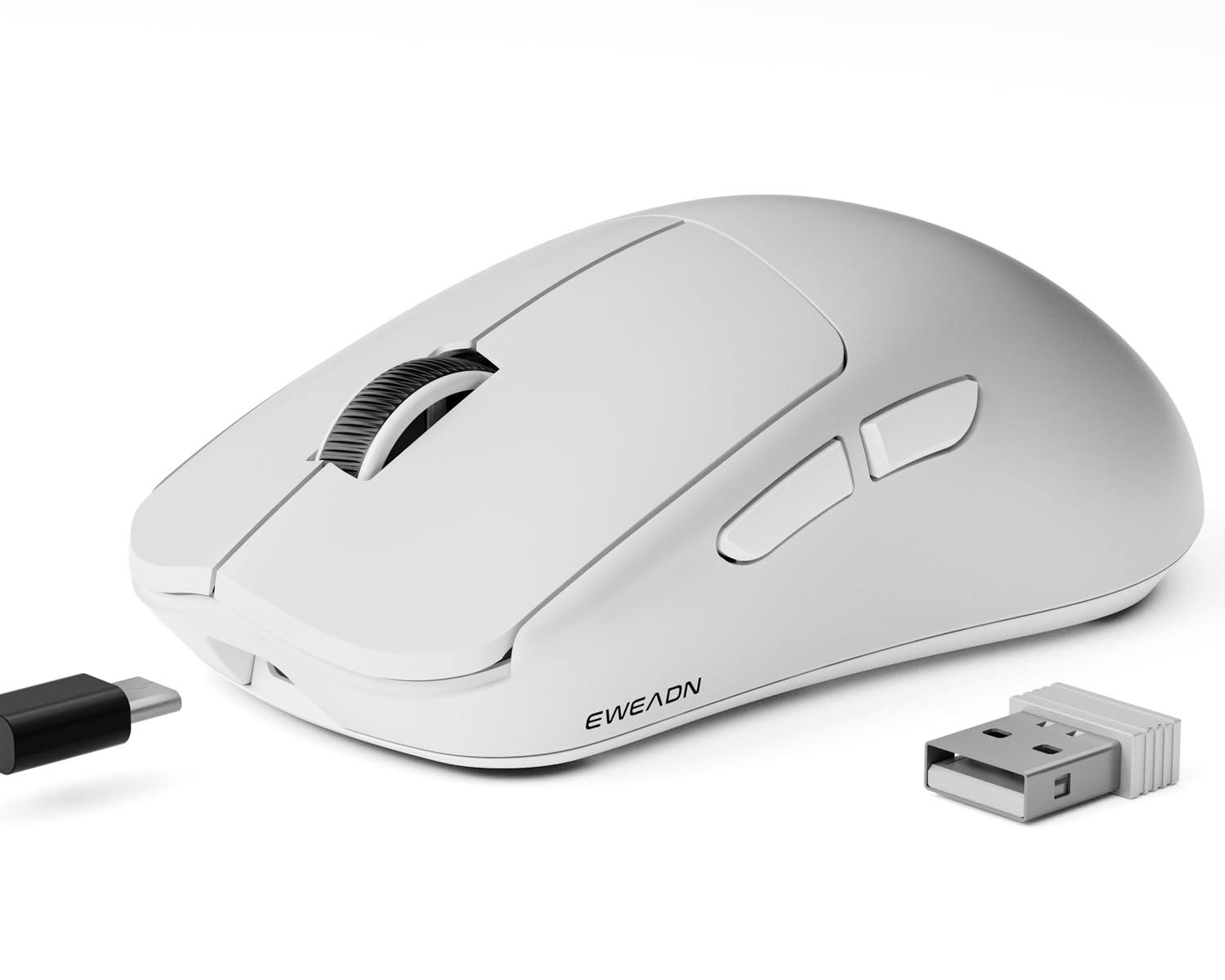 EWEADN X23Pro Wireless Gaming Mouse, 2.4G/BT5.0/USB-C Esports Gaming Mouse, 800mAh Rechargeable Lightweight Mouse Gaming, 12000 DPI Wireless Mouse with 6 Programmable Buttons,for Laptop/PC/Mac, White-picture-18
