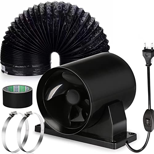 Ventilador Extractor Cocina Ventilador Conducto 100mm - Extractor Aire Baño Cocina 220V Alta/Baja Velocidad Extractor Alta Baja Velocidad Para Baño