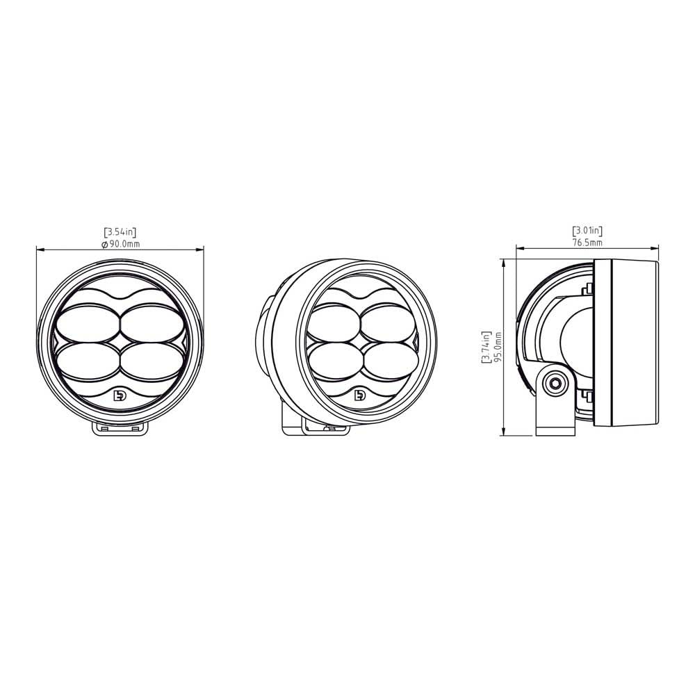 DENALI D3 LED faro antiniebla