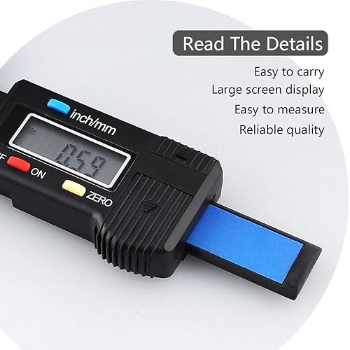 Miniatura 5 de Medidor digital de profundidad de banda de rodadura de neumáticos, calibre de profundidad de banda de rodadura de neumáticos, calibre digital de