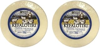 Kefalotyri Kefalotiri Greek Cheese ~ 0.9lb - 1.3lb (approximately 500g) SET of 2