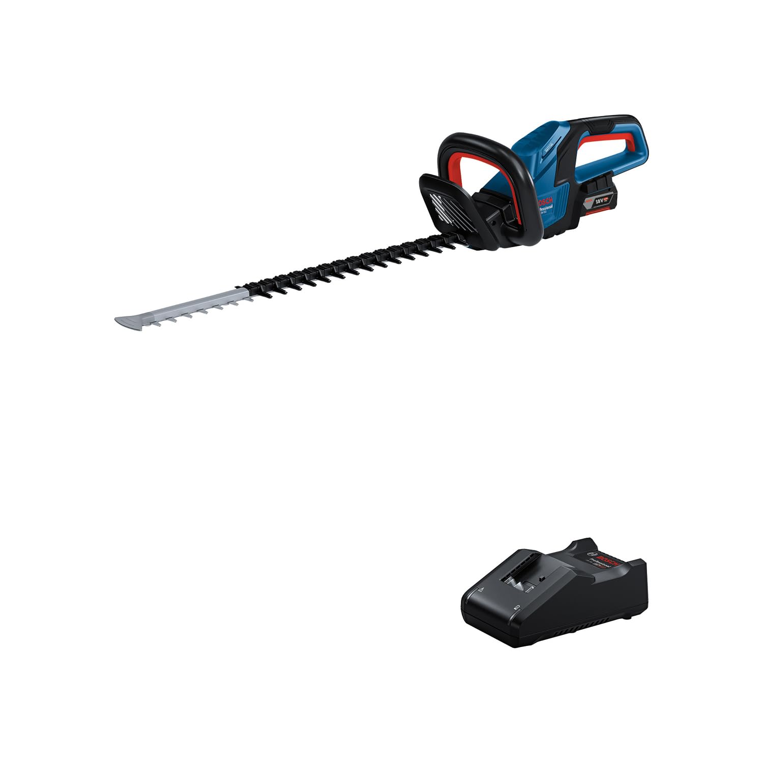 Bosch GHE 18V-60 taille-haies sans-fil 18V moteur sans charbon capacité de coupe 20 mm batterie chargeur inclus