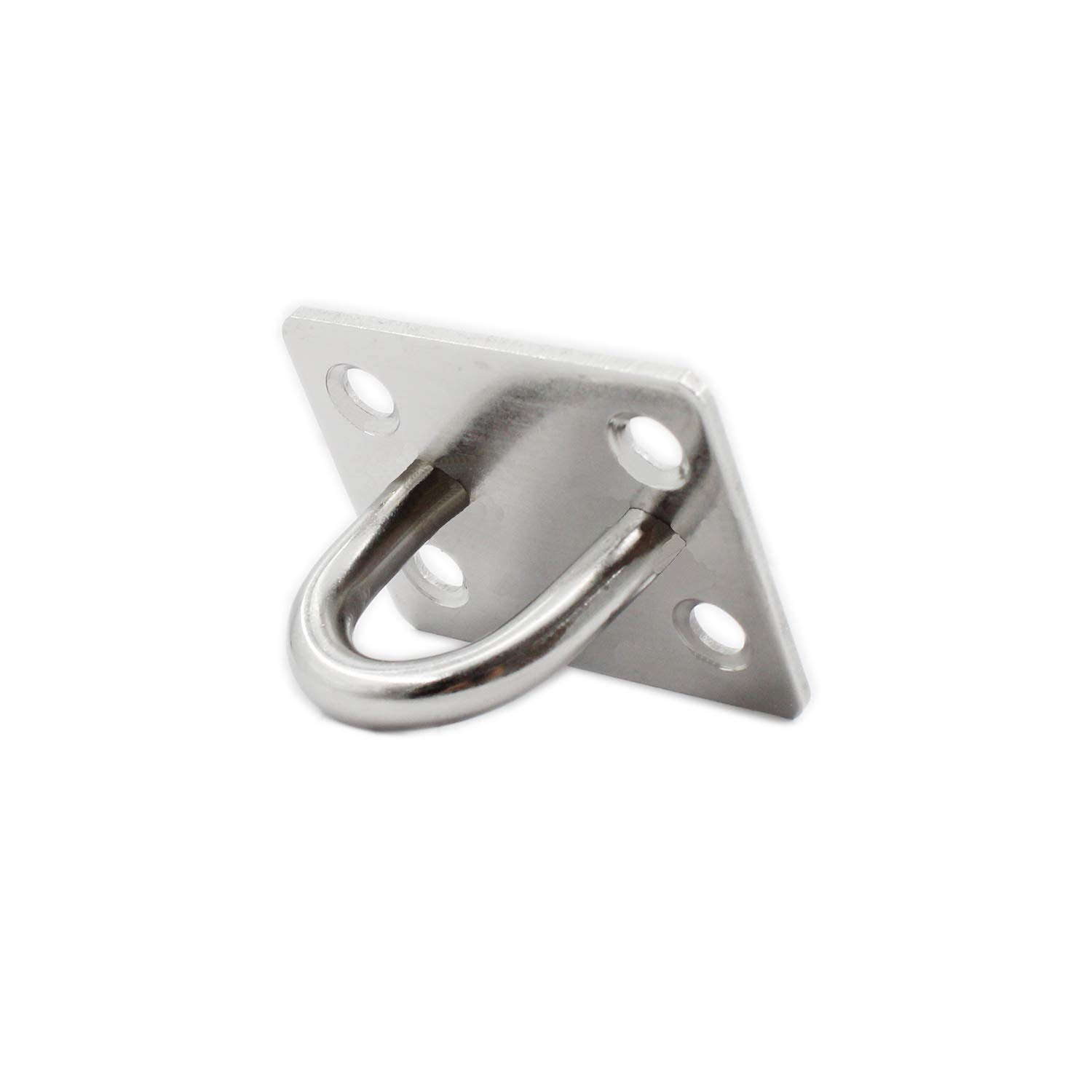 Ulifestar Stainless Steel Ceiling Hooks – Pad Eye Plate U Hooks, Heavy-Duty Wall Mount Ring Hooks, Marine Hardware With Screws & Anchors, 100 Lb Capacity