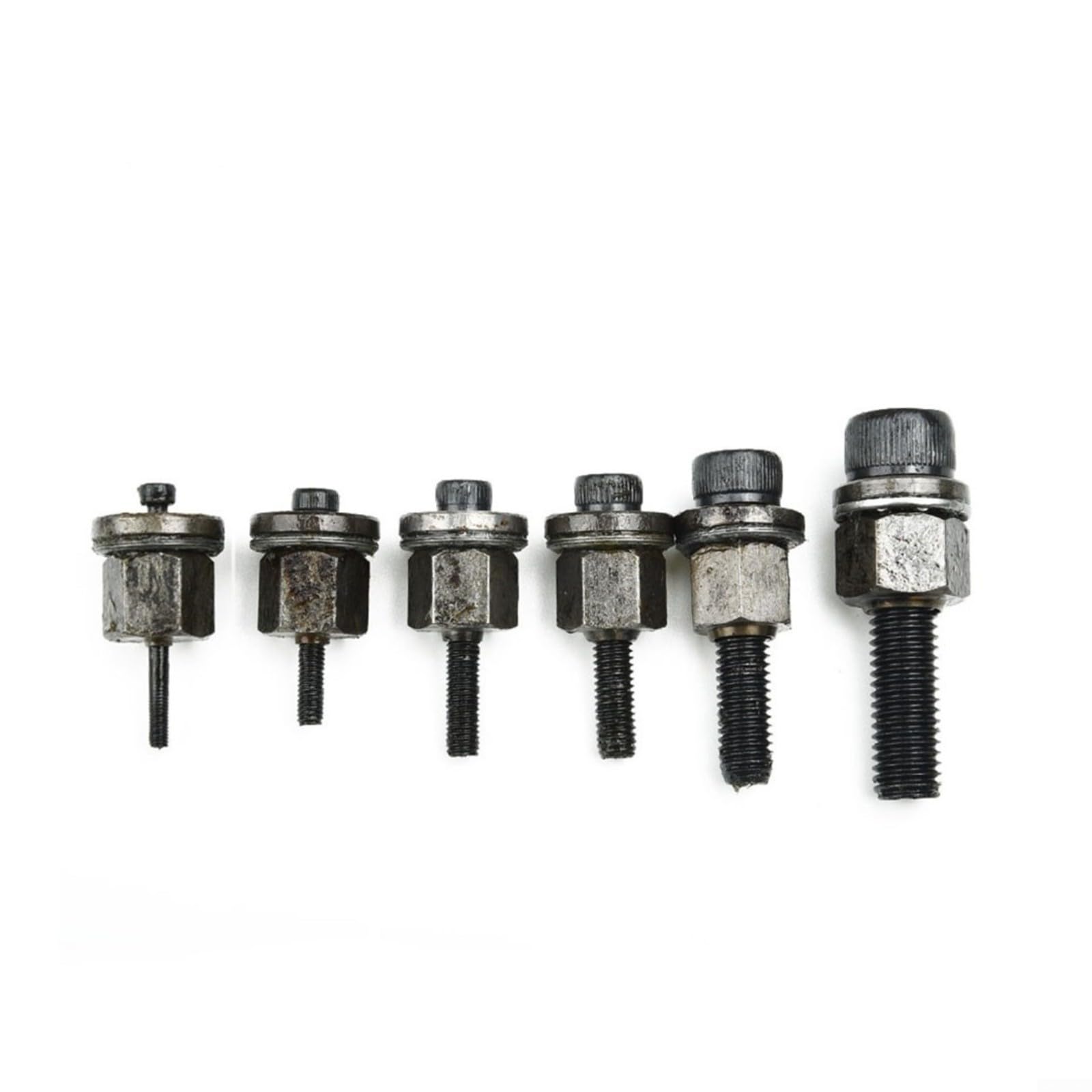 HEBEOT Rivet Nut Tool Tip, Replacement Tip Mandrel Head for Rivet Nut Tool Hand Riveter Tip Spare Part M3 to M10(M3-M4-M5-M6-M8-M10)