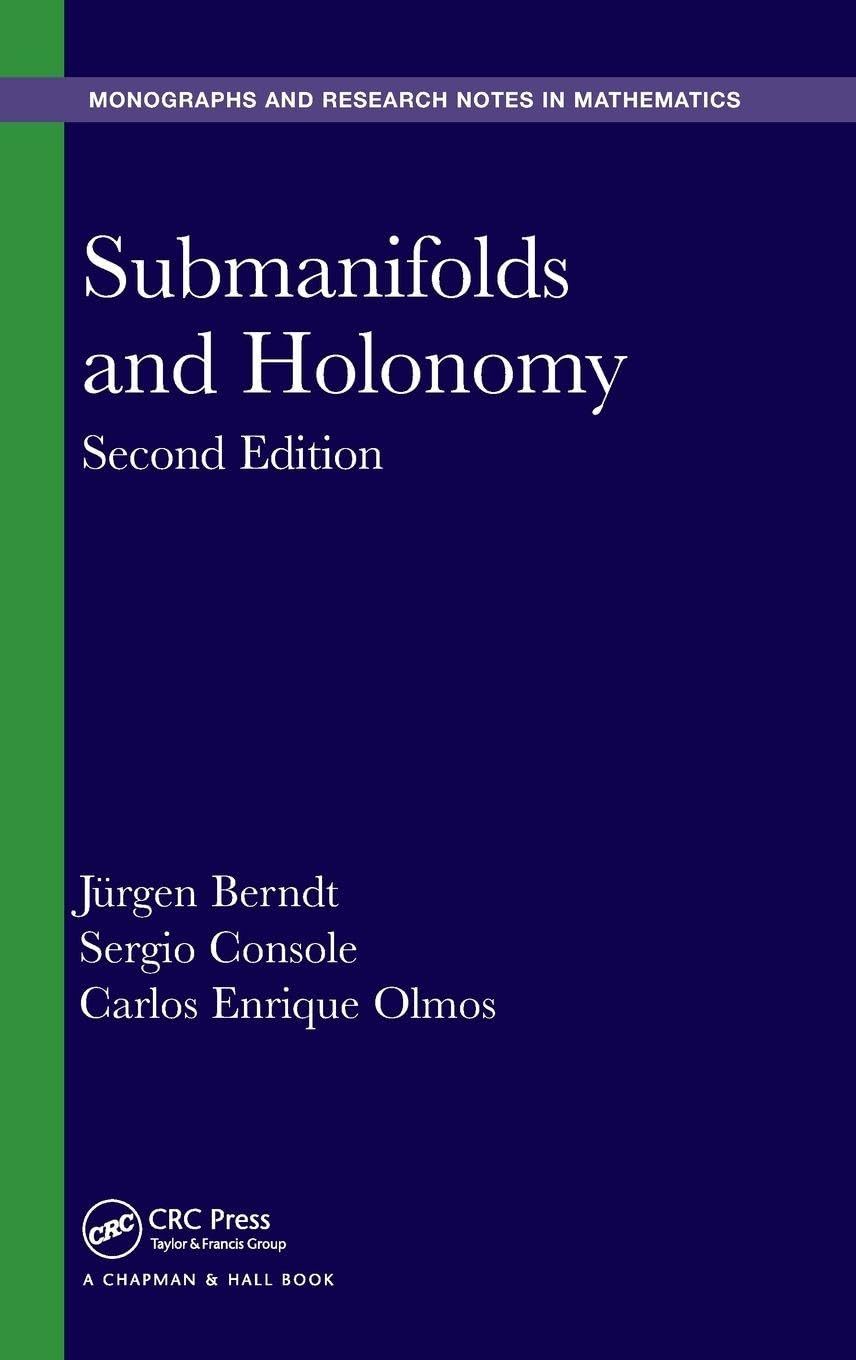 Submanifolds and Holonomy (Chapman & Hall/CRC Monographs and Research Notes in Mathematics)