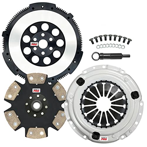 ClutchMaxPRO Performance Stage 4 Clutch Kit & Chromoly Flywheel Compatible with 2011-2017 Nissan Juke 2017 2018 2019 Sentra 1.6L Turbo MR16DDT (CP06255HDDLSF-ST4)