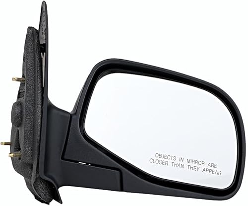 Miniatura 8 de Para Ford Ranger, Mazda B2300 B2500 B3000 B4000 1998 1999 2000 2001 2002 2003 2004 2005 Espejo de puerta lateral negro texturizado manual