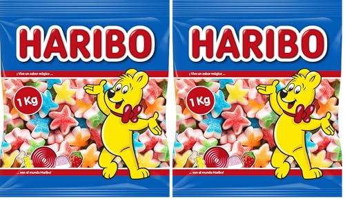 HARIBO ESTRELLAS TRICAPA 1Kg (Paquete de 2)