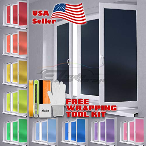 Vinilo para ventana 24x48 pulg color naranja mate miniatura 4