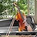 Fesley Violin Fiddle Beginner Set: 1/4 Matt for Student, Acoustic Violin with Hard Case, Solidwood Hand Made Starter Kit with Violin Bow, Rosin, Shoulder Rest, Tuner, Extra Strings