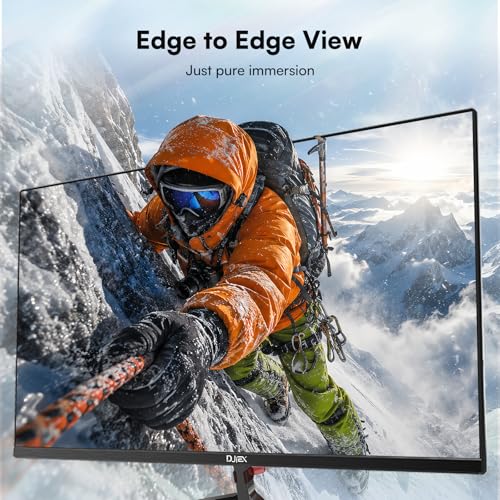 Image of 27 Inch Monitor, FHD 1080P Computer Monitor 100Hz, Built-in Speaker PC Monitor, 99% sRGB, Low Blue Light Eye Care, FreeSync, Frameless Display, HDMI /DP, VESA Wall Mountable for Work, Home Office