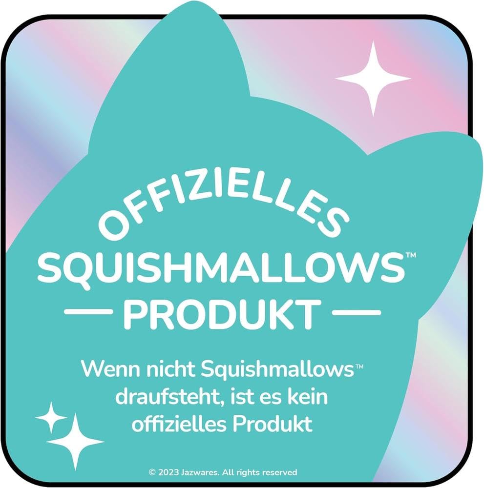 Squishmallows Squishmallow - Peluche Sienna il gatto unicorno, 40 cm, originale 2025