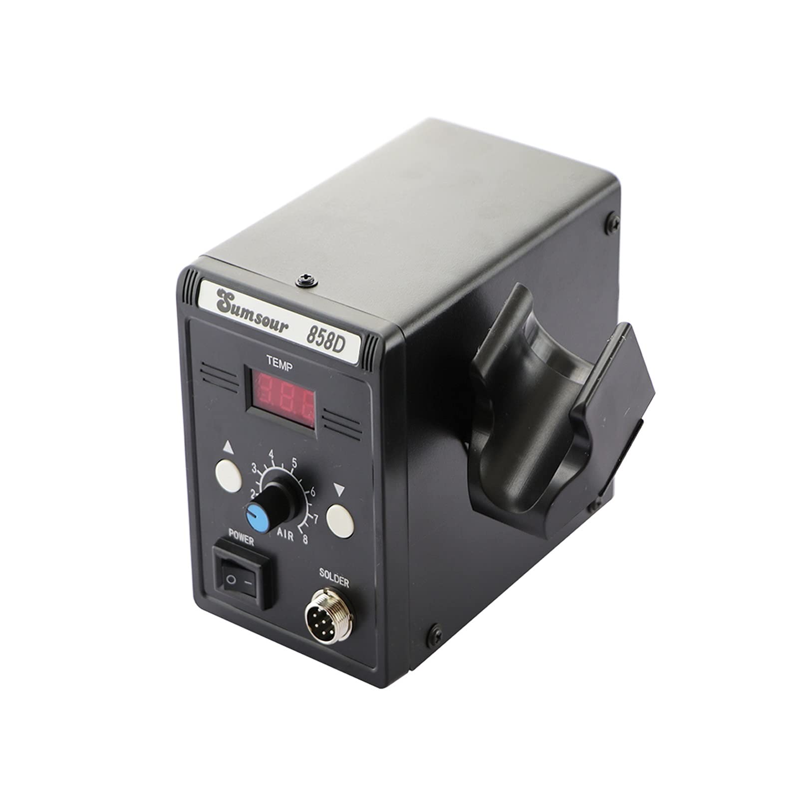 Stacja lutownicza, 858d stacja lutownicza 70 0W 110V / 220V Cyfrowy BGA SMD. Gorące powietrze Lutownia Lutownica Revorning Opetion Repailing Narzędzia