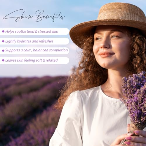 Image of Lavender Water - 100 % Pure, Calming Face & Body Toner Mist - Ayurvedic Steam-Distilled For Oil-Control, Acne-Control, Skin Hydration 100 ML