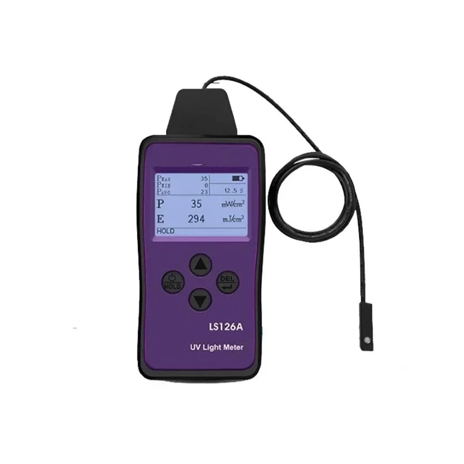 UV-Messgerät, LS126A UV-Lichtmessrät UV-Bestrahlungsstärkemessrät for UV-LED-Lichtquellen von Aushärtungsmaschinen mit ultrakleinem Sondensensor