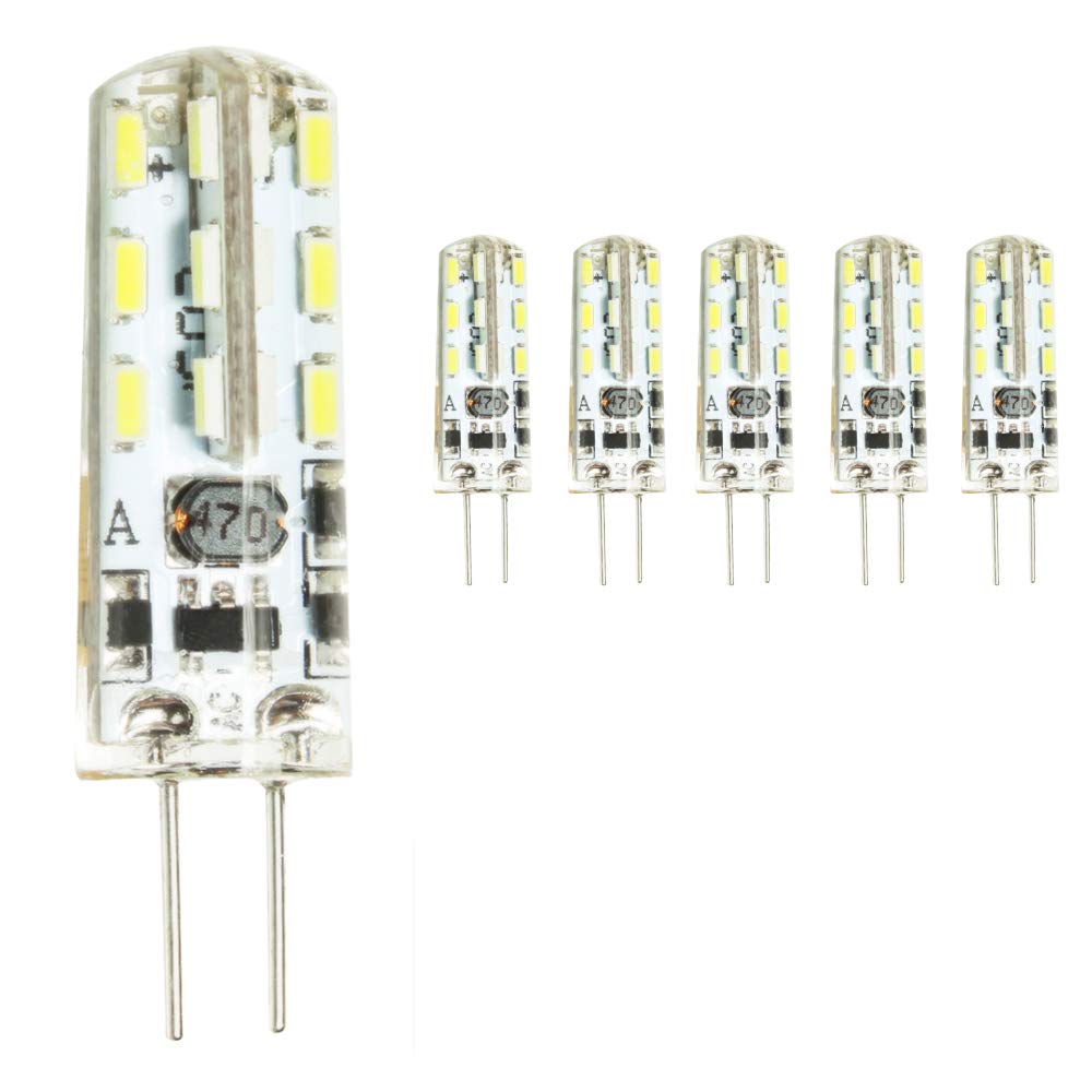 Mengjay 5X G4 AC Dc12v 1 5w LED Bulb 24leds SMD 3014 Led Corn Lamp for Crystal Lamp