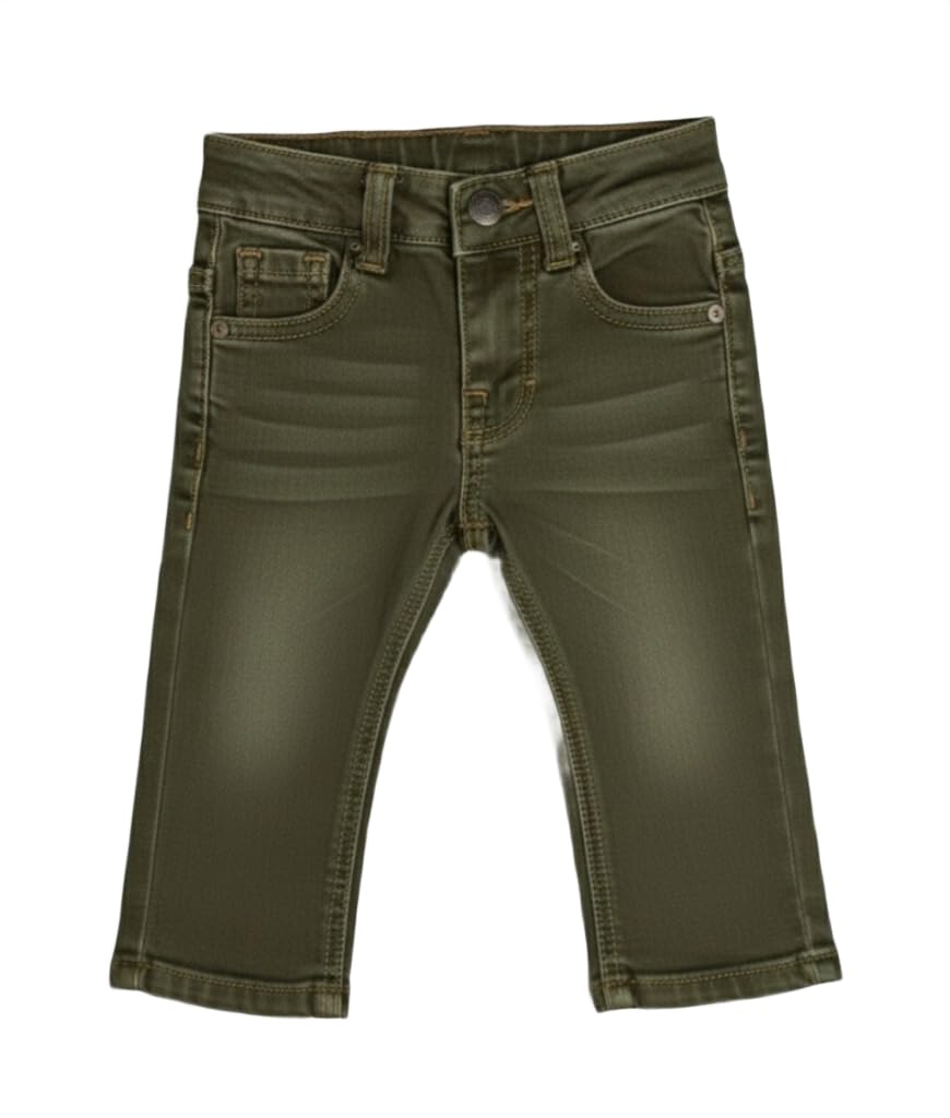 A.T.U.N. (ALL THINGS UBER NICE) Boys Classic Denim Jeans | Premium 100% Cotton Soft Touch Fabric with Button Closure | Comfortable Durable Full Length Denim Pants for Kids