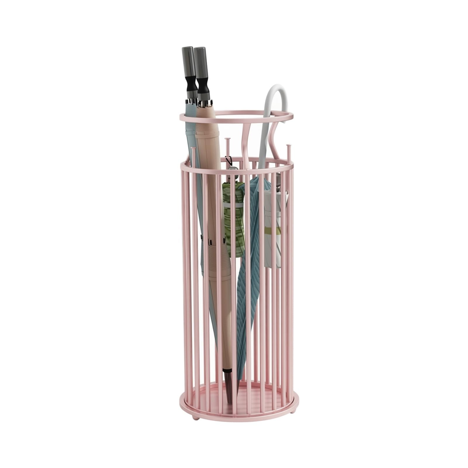 WXPGFEQ Umbrella Storage Rack,Household Iron Umbrella Stand,with Drip Tray,for Entrance Corridor Office Hotel Lobby,Save Space
