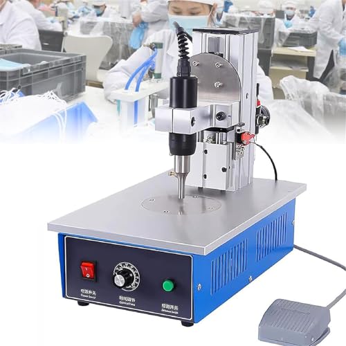 HEAXIY Plastic Welding Machine with Electronic Pedal, Ultrasonic Spot Welder, Plastic Welding Machine for Non-Woven Fabrics, Nylon Fabrics