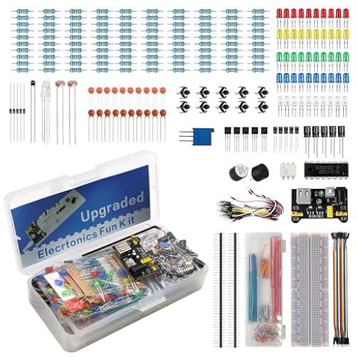Kit de Inicio de electronica AYWHP Placa de pruebas de 830 agujeros Con placa de pruebas de 830 orificios,LED,módulo de potencia de potenciómetro, resistencia y condensador compatible con Arduino, R-P | Ya disponible en tu tienda friki favorita! En mundofriki.es! Kit de Inicio de electronica AYWHP Placa de pruebas de 830 agujeros Con placa de pruebas de 830 orificios,LED,módulo de potencia de potenciómetro, resistencia y condensador compatible con Arduino, R-P | Ya disponible en tu tienda friki favorita! En mundofriki.es!