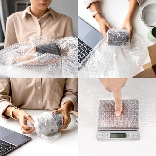 Image of Bubble Wrap Roll, Heavy Duty 40 GSM, Clear, 1 Ft X 15 Ft, Packaging Cushioning For Fragile Items (50 GSM)