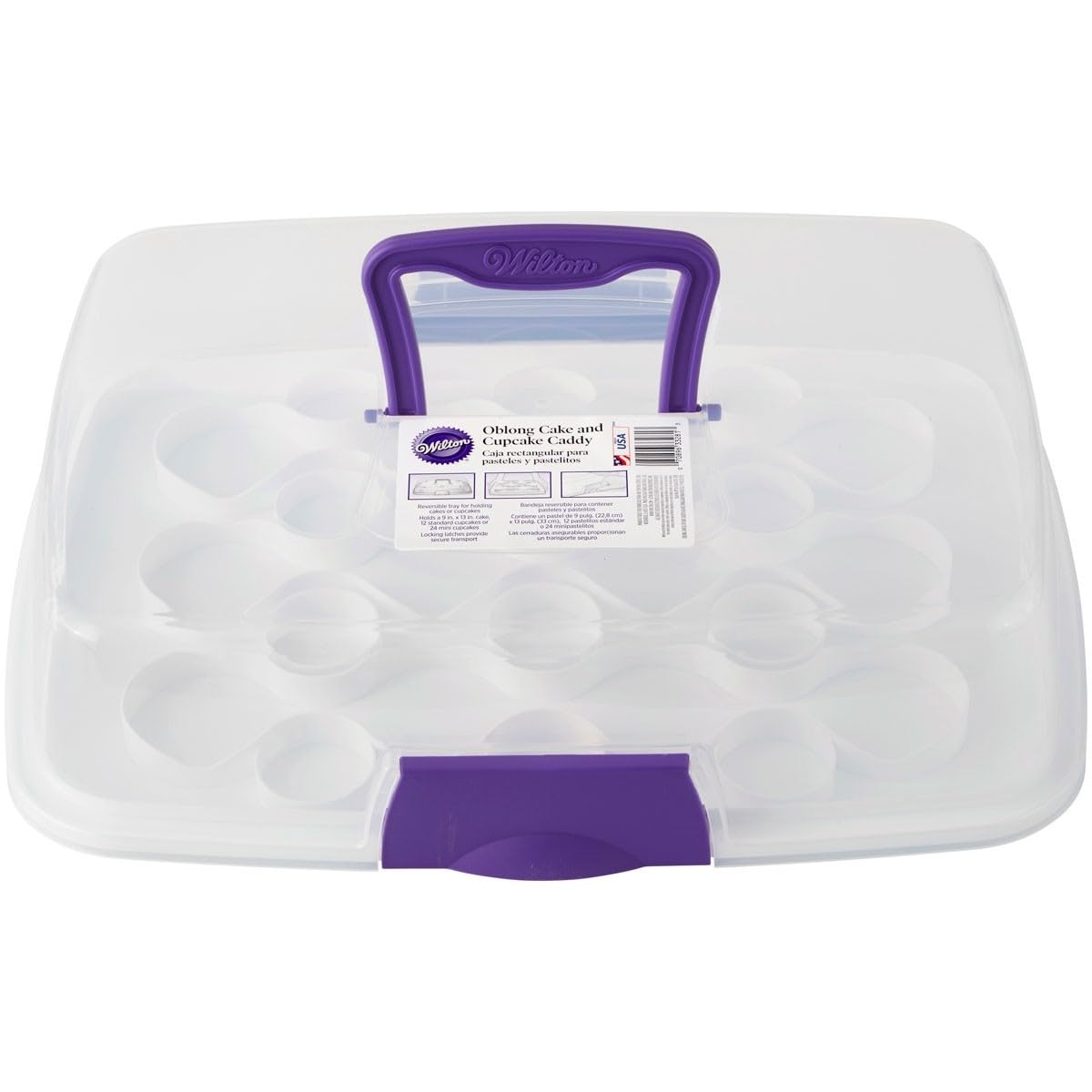 Wilton Oblong Cake and Cupcake Carrier - Cupcake Container