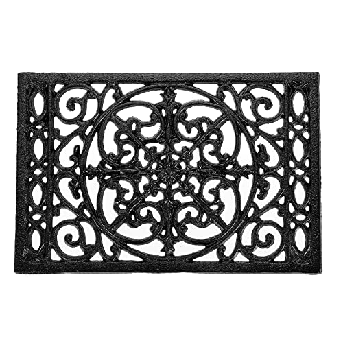 OLegei Dessous de Plat rectangulaire en Fonte Vintage avec Pattes en Caoutchouc protéger Les Plats Chauds Support pour Casserole pour la Cuisine et la Table...