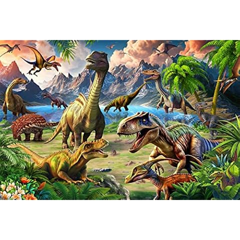 HUADADA Dinosaurs World 100 Piece Puzzle Cover