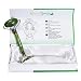 Jade Roller, 100% All-Natural jade, Highly Potent, Anti Aging Wrinkle, Facial Massager Therapy, Clears Toxins, Reduces Puffiness, Double Neck Healing Slimming Massager