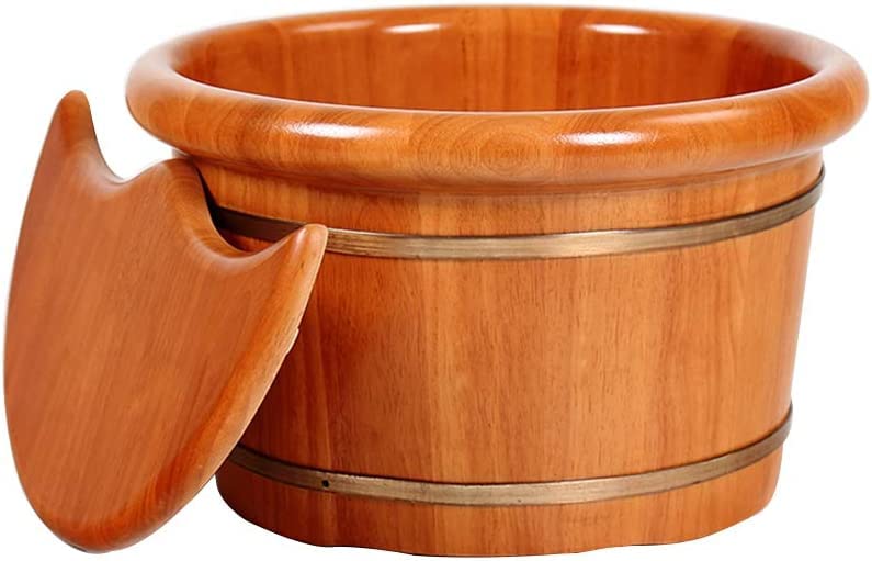 Spa de pies de madera con masaje y sauna