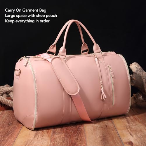 RiToEasysports Large Capacity Foldable Business Luggage Bag, Carry On Garment Bag with Shoulder Strap for Travel4