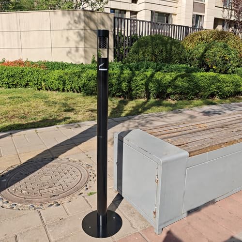 Image of Outdoor Cigarette Butt Receptacle,Detachable 43 inch Metals Standing Ashtray for Outside Patio, Offices, Home, Restaurants, Convenience Stores, Backyard