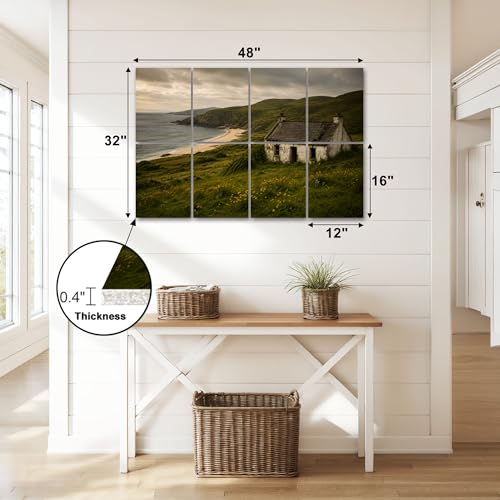 8 Pack de Paneles Acústicos Artísticos Absorbentes de Sonido para Pared 48"x32" miniatura 2